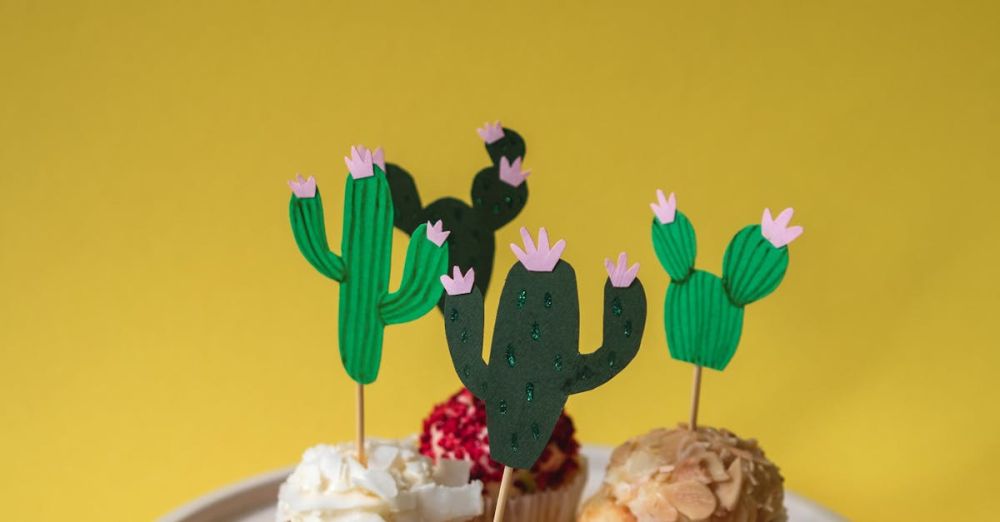 Mexico Food - Cupcakes on White Ceramic Plate