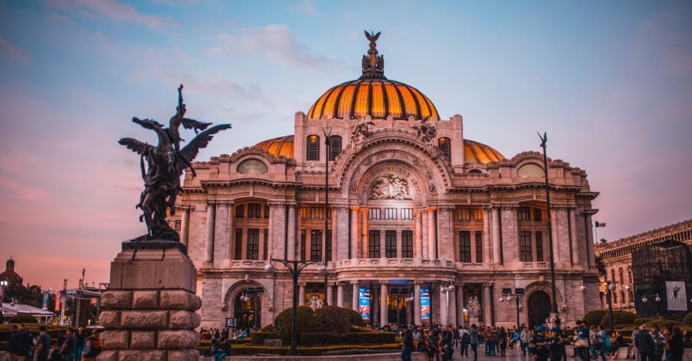 Mexico City - People in Front of the Building