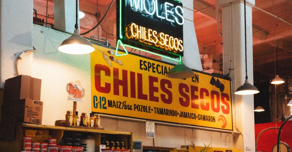 Mexican Market - Traditional Mexican food shop in market