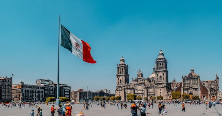 Metropolitan Cathedral - Plaza de la Constitucion in Mexico City in Mexico